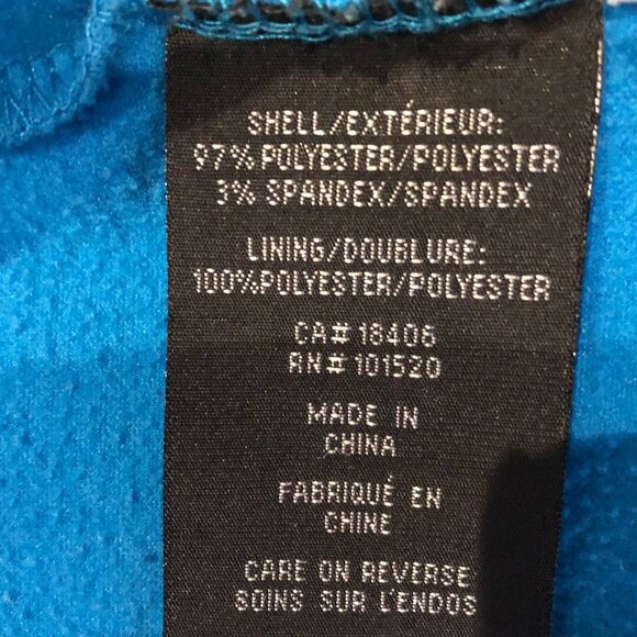 Stormtech Casual Full Zip Hi Collar Fleece Lined Jacket Turquoise + Black Sz L - Picture 7 of 9